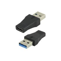 Adaptador USB 3.0 Macho Para USB Tipo C Fêmea 3.0 - 5