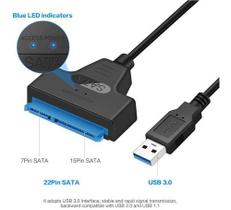Adaptador Usb 3.0 Sata Para Hd 2.5 E Ssd - 25cm