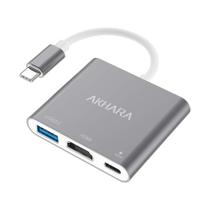 Adaptador Usb 3.0 Tipo C Para HDMI 4K Hub 3 em 1