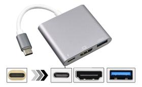 Adaptador USB 3.1 Tipo-C para HDMI / USB 3.0 Adaptador USB 3.1 Tipo-C para HDMI / USB 3.0