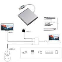 Adaptador USB 3.1 Tipo C Thunderbolt 3.0 X Hdmi USB 3 Tipo C Space Grey