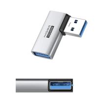 Adaptador USB 3.2 De Ângulo Reto De 90 Graus, Conector Macho Para Fêmea, Cabo Extensor OTG Para