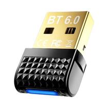 Adaptador USB Bluetooth 6.0 Dongle Receptor Transmissor Para Teclado Mouse Fone De Ouvido