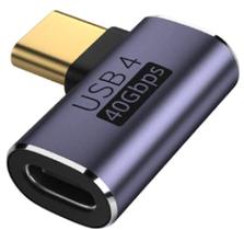 Adaptador USB-C 4.0 40gbps Macho para Fêmea Áudio Vídeo
