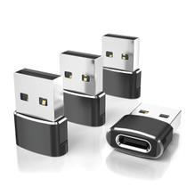 Adaptador USB-C fêmea para USB-A macho, pacote com 4 unidades Elebase