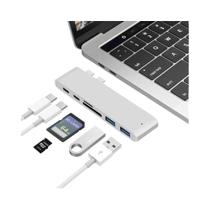 Adaptador USB-C Hub 4K - HDMI, Thunderbolt 3, USB 3.1, Leitor TF/SD e PD para MacBook Air/Pro M3/M2 Adaptador USB-C Hub 4K - HDMI, Thunderbolt 3, USB 3.1, Leitor TF/SD e PD para MacBook Air/Pro M3/M2
