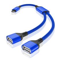 Adaptador USB-C Macho para 2 USB Fêmea Basesailor - 30cm