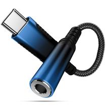 Adaptador USB-C para 3,5 mm iMangoo Cabo de Nylon Azul Adaptador USB-C para 3,5 mm iMangoo Cabo de Nylon Azul