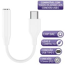 Adaptador Usb C Para Fone Compatível Samsung S20Fe, S21, S20