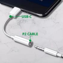 Adaptador USB-C Para Fones de ouvido 3,5 P2 TIPO C