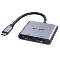 Adaptador USB C para HDMI duplo 4K @60Hz para Dell XPS 13/15/17