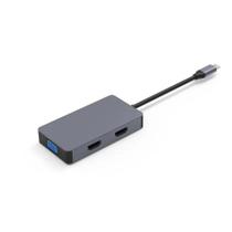 Adaptador Usb C Para Hdmi Thunderbolt - Três Monitores - 4k