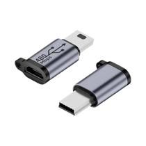 Adaptador USB-C para Micro/Mini USB - Conversor para iPhone 14/13, Xiaomi e Samsung