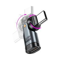 Adaptador USB C Para Tipo C OTG Com Rotação De 540 graus E Cabo De Carregamento Rápido De 5A Para iPhone, Adaptador USB C Para Tipo C OTG Com Rotação De 540 graus E Cabo De Carregamento Rápido De 5A Para iPhone,