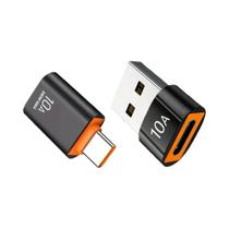 Adaptador USB C Para USB 3.0 Conversor Masculino Para Feminino Para Celulares E Laptops