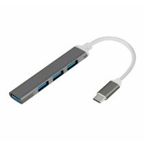 Adaptador USB-C para USB 3.0 - HUB 4 Portas - Gigabit - 5 Gbps - Plug & Play - Shinka AT-TPC-4USB3.0 Adaptador USB-C para USB 3.0 - HUB 4 Portas - Gigabit - 5 Gbps - Plug & Play - Shinka AT-TPC-4USB3.0