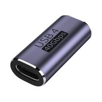 Adaptador USB-C para USB-C 40Gbps - 100W/5A - Carregamento Rápido 8K@60Hz para Macbook