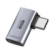 Adaptador USB-C Para USB-C De 240W, 40Gbps, 8K 60Hz, Conversor De 90 Graus Para MacBook, iPhone 17
