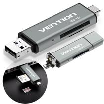 Adaptador USB-C/USB 2.0/Micro Leitor de Cartão SD TF Vention