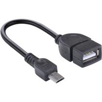Adaptador USB Fêmea para Micro USB com função OTG - Vinik