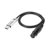 Adaptador USB Para DMX Lixada Controlador De Iluminação De Palco LED Console Dimmer Para Computador