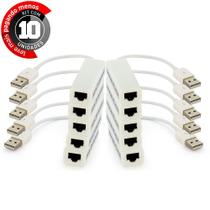 Adaptador USB para RJ45 Cirilo Cabos - Kit com 10