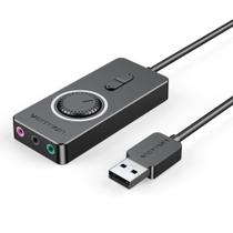 Adaptador USB Placa De Audio Som Fone x Microfone P2 Vention