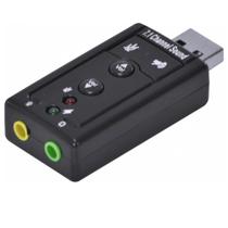 Adaptador Usb Placa de Som USB 7.1 Virtual Fone e Microfone P2 Vinik Adaptador Usb Placa de Som USB 7.1 Virtual Fone e Microfone P2 Vinik