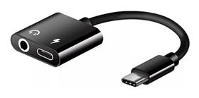 Adaptador Usb Tipo C Carregador Fone P2 3.5mm Saída Dupla - Center