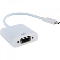 Adaptador USB Tipo C Macho Para VGA Femea ADAP0057 Branca Storm F002