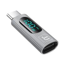 Adaptador USB Tipo C OTG 100W Pacote Com 2 Conversor De Carregamento Rápido Com Display Digital Para Adaptador USB Tipo C OTG 100W Pacote Com 2 Conversor De Carregamento Rápido Com Display Digital Para