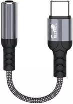 Adaptador USB tipo C para Fone de Ouvido Fêmea P2 de 3,5 mm Cabo Nylon Adaptador USB tipo C para Fone de Ouvido Fêmea P2 de 3,5 mm Cabo Nylon