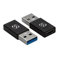 Adaptador USB tipo C para USB tipo A, pacote com 2 unidades Scosche ACA-2PKSP