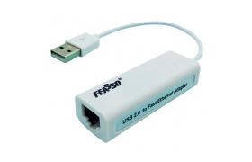 Adaptador USB X Rede 10/100 - FUR-02 - Feasso