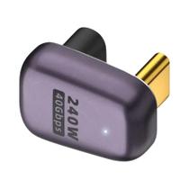 Adaptador USB4.0 Tipo-C OTG 40Gbps 240W 5A Com Carregamento Rápido E Conversor De Dados 8K@60Hz Com