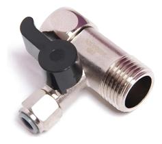 Adaptador Válvula 1/2 Para Mangueira 1/4 Com Registro Metal