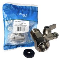 Adaptador Válvula de Fechamento Planeta Água de 3 Vias com Registro em Metal Rosca Fêmea ½ x Rosca Macho ½ x Tubo ¼ AC100