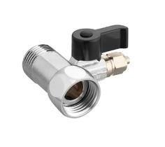 Adaptador Válvula Para Purificador de Água 1/2 para 1/4 com Registro Compativel Com Electrolux IBBL Esmaltec Consul