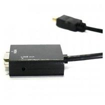 Adaptador VGA HDMI COM saida de audio