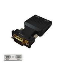 Adaptador VGA para HDTV com Áudio - Conversor Ativo 1080P para PC, TV e Projetor