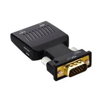 Adaptador VGA para HDTV com Áudio - Conversor Ativo 1080P para PC, TV e Projetor