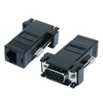 Adaptador VGA para RJ45 - Transmite Imagem por Cabo de Rede CAT 5 e CAT 6