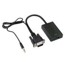 Adaptador VGA + USB para HDMI - Conversor de Cabo para Notebook, HDTV e Projetor