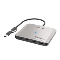Adaptador WAVLINK USB-C para 4 Monitores com 4 Portas HDMI Adaptador WAVLINK USB-C para 4 Monitores com 4 Portas HDMI