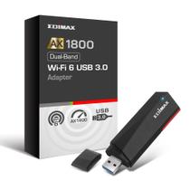 Adaptador Wi-Fi 6 AX1800 USB 3.0 Edimax EW-7822UMX para Windows 10/11 Adaptador Wi-Fi 6 AX1800 USB 3.0 Edimax EW-7822UMX para Windows 10/11