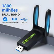 Adaptador Wi-Fi 6 USB 3.0 de Banda Dupla 1800Mbps - Fenvi com Chipset RTL8832AU (Win 10/11)