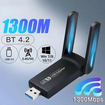 Adaptador Wi-Fi Dual Band Fenvi - 2.4G/5GHz, 1300Mbps, Bluetooth 4.2 e USB 3.0