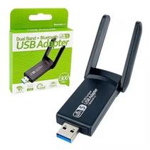 Adaptador Wifi 5 Dual Band 5ghz Usb 3.0 1300mbps Bluetooth