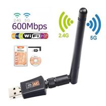 Adaptador Wifi Dougle Com Antena Dual Band 2.4/5ghz 600mbps