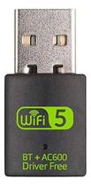 Adaptador Wifi Dual Band 2.4 5ghz 600mbps Wireless 5g BT